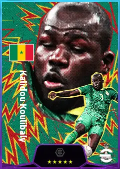 Kalidou Koulibaly eFootball 2026 player card, 82 OVR CB