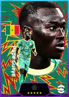 Pape Gueye eFootball 2026 player card, 81 OVR DMF