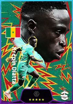 Krépin Diatta eFootball 2026 player card, 80 OVR RB