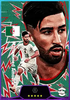 Mohammed Amoura eFootball 2026 player card, 81 OVR CF