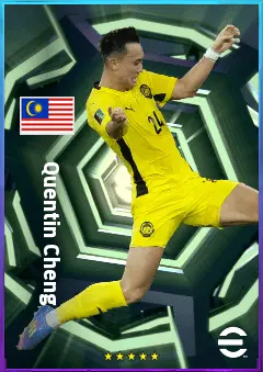 Quentin Cheng eFootball 2026 player card, 76 OVR RB