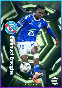 Emanuel Emegha eFootball 2026 player card, 82 OVR CF