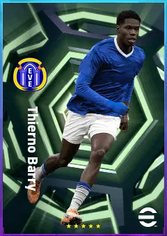 Thierno Barry eFootball 2026 player card, 81 OVR CF