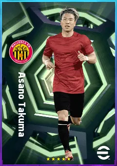 Asano Takuma eFootball 2026 player card, 78 OVR RWF