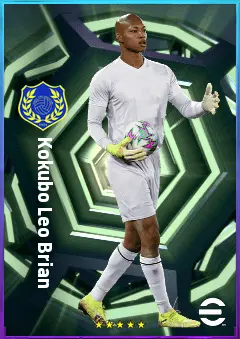 Kokubo Leo Brian eFootball 2026 player card, 77 OVR GK