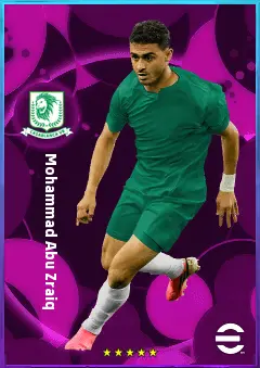 Mohammad Abu Zraiq eFootball 2026 player card, 79 OVR RWF