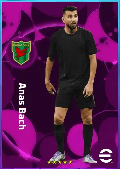 Anas Bach eFootball 2026 player card, 80 OVR RB