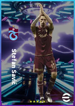 Stefan Savić eFootball 2026 player card, 80 OVR CB