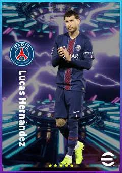 Lucas Hernández eFootball 2026 player card, 82 OVR CB