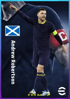 Andrew Robertson eFootball 2026 player card, 81 OVR LB