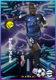 Sadio Mané eFootball 2026 player card, 81 OVR LWF