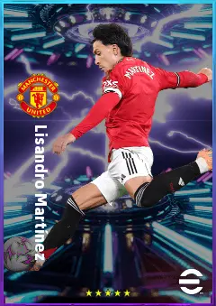 Lisandro Martínez eFootball 2026 player card, 82 OVR CB