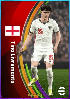 Tino Livramento eFootball 2026 player card, 80 OVR RB