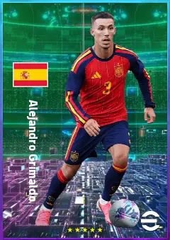 Alejandro Grimaldo eFootball 2026 player card, 81 OVR LB