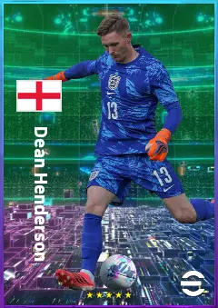 Dean Henderson eFootball 2026 player card, 80 OVR GK