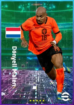 Donyell Malen eFootball 2026 player card, 80 OVR RWF