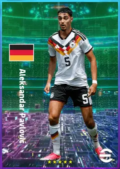 Aleksandar Pavlović eFootball 2026 player card, 82 OVR DMF