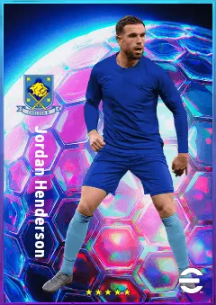 Jordan Henderson eFootball 2026 player card, 78 OVR DMF