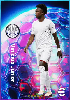 Vinícius Júnior eFootball 2026 player card, 84 OVR LWF