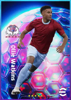 Ollie Watkins eFootball 2026 player card, 82 OVR CF