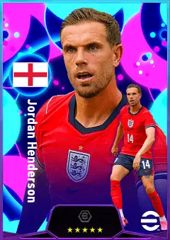 Jordan Henderson eFootball 2026 player card, 81 OVR DMF