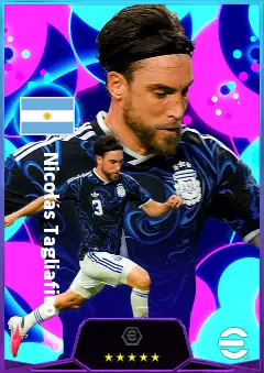 Nicolás Tagliafico eFootball 2026 player card, 81 OVR LB