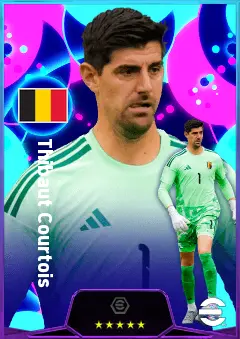 Thibaut Courtois eFootball 2026 player card, 85 OVR GK