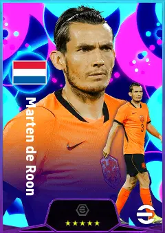 Marten de Roon eFootball 2026 player card, 81 OVR DMF