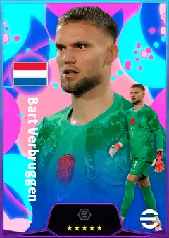 Bart Verbruggen eFootball 2026 player card, 82 OVR GK