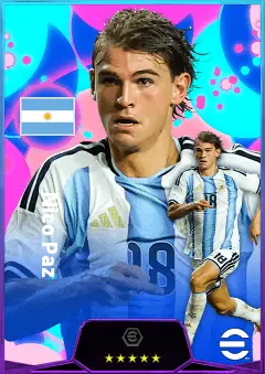 Nico Paz eFootball 2026 player card, 83 OVR AMF