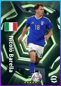 Nicolò Barella eFootball 2026 player card, 83 OVR CMF