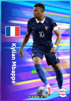 Kylian Mbappé eFootball 2026 player card, 96 OVR CF