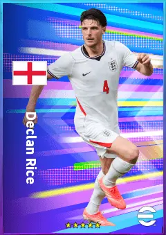 Declan Rice eFootball 2026 player card, 96 OVR CMF