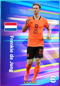 Frenkie de Jong eFootball 2026 player card, 83 OVR CMF