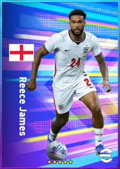 Reece James eFootball 2026 player card, 82 OVR RB