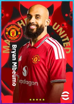 Bryan Mbeumo eFootball 2026 player card, 95 OVR CF