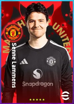 Senne Lammens eFootball 2026 player card, 93 OVR GK