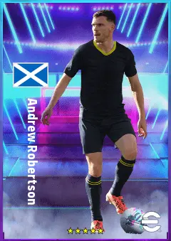 Andrew Robertson eFootball 2026 player card, 81 OVR LB