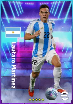Lautaro Martínez eFootball 2026 player card, 83 OVR CF