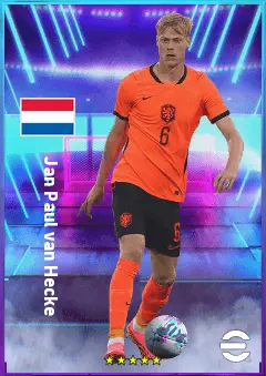 Jan Paul van Hecke eFootball 2026 player card, 81 OVR CB