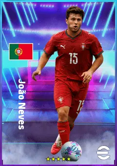 João Neves eFootball 2026 player card, 84 OVR CMF