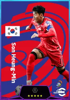 Son Heung-Min eFootball 2026 player card, 83 OVR LWF