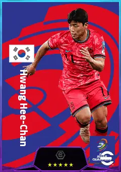 Hwang Hee-Chan eFootball 2026 player card, 81 OVR CF