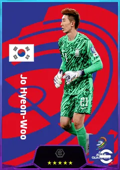 Jo Hyeon-Woo eFootball 2026 player card, 78 OVR GK
