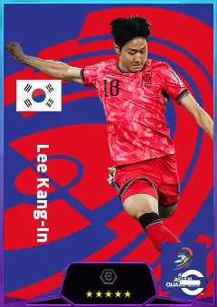 Lee Kang-In eFootball 2026 player card, 82 OVR LMF