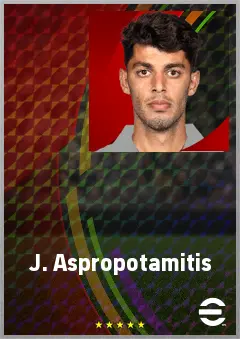 J. Aspropotamitis eFootball 2026 player card, 68 OVR CB