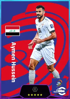 Aymen Hussein eFootball 2026 player card, 82 OVR CF