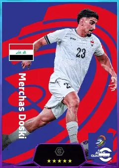 Merchas Doski eFootball 2026 player card, 79 OVR LB