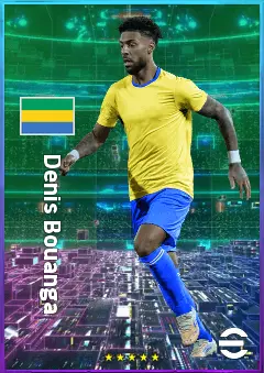 Denis Bouanga eFootball 2026 player card, 81 OVR LWF