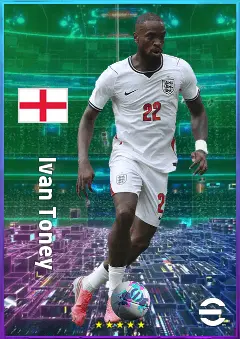 Ivan Toney eFootball 2026 player card, 82 OVR CF